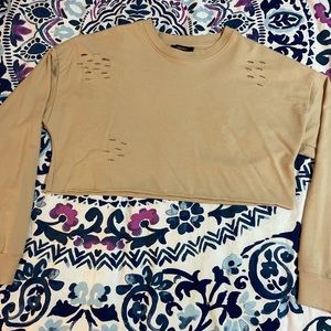 Cute beige Forever 21 crop top